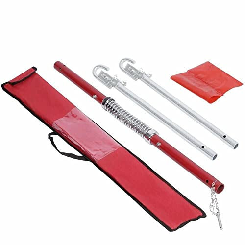 Dunnet Tools 2ton Tonne Tow Bar With Spring Dampener Heavy Duty Steel Tow Pole For Car Towing Tool With Bag 2000kg Tow Bar Car Van Emergency Storage Bag