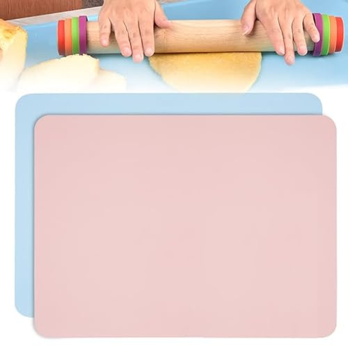 2 Stück 30x40 Cm Bastelunterlage Kinder, Malunterlage | Silikon Bastelmatte Abwaschbar,Knetunterlage Antihafte Unterlage,Silikonmatte Basteln,Silikonunterlage zum Handwerk
