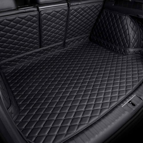 SKINII Auto Kofferraummatte Mit Vollständiger Abdeckung Für Citroen Ds7 2018-2020, Antirutschmatte Kofferraum Schutzmatte Kofferraumauskleidung Mit Vollständiger,A/Black