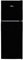 Willow WTM138B 138L Small Fridge Freezer with Adjustable Thermostat, Top Mount Slimline Fridge Freezer, Mark Proof Finish - Black
