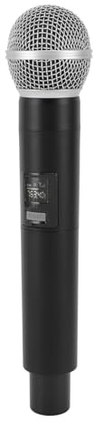 Diyeeni Microphone Dynamique – Micro Portable pour Chant avec directivité, Interrupteur Marche/arrêt Discret, Connecteur XLR, Système de Micro Dynamique sans Fil VHF pour Scène