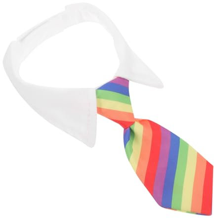 Verstellbare im Design Regenbogen Haustierkrawatte für Hund und Katze