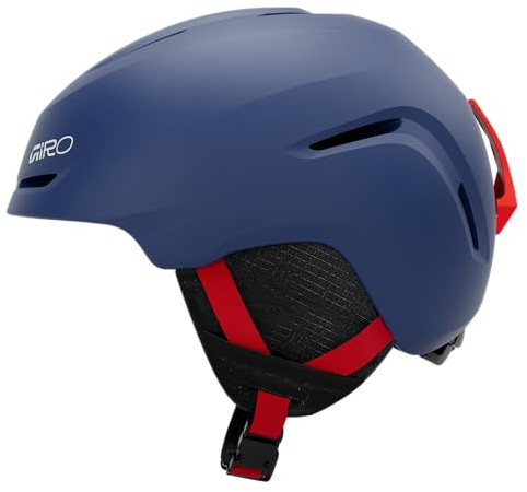 Giro Spur - Casco de nieve para niños, color azul mate/rojo, talla S (52-55,5 cm)