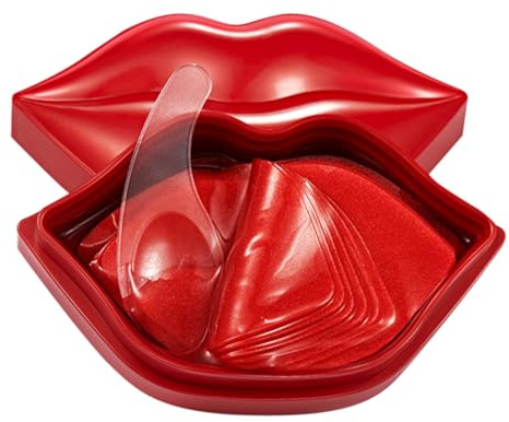 PartyKindom Gel Lip Sleeping Mask 20pcs Hydrating Lip Pads Moisturizing Night Care