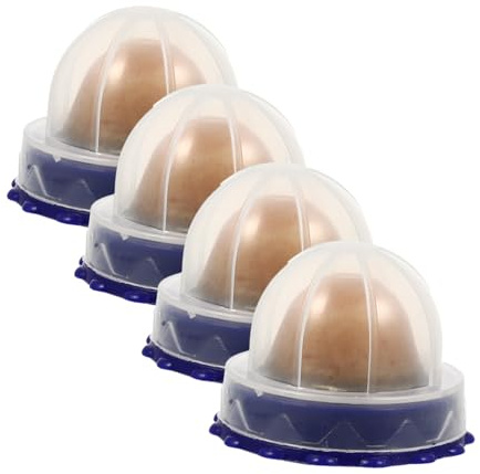 Homoyoyo Katzenminze Ball 4 Stück Blau für Katzen, Gesunder Snack | Leckbälle für Kätzchen, Stickbar, Verbessert Zungenbewegung, Catnip Material, Rundes Format