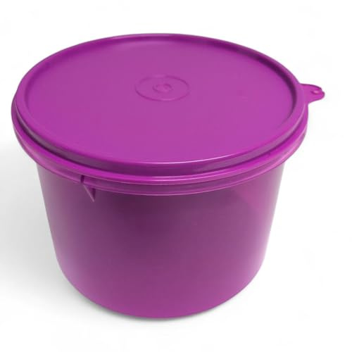 Tupperware Sommer Drops Clarissa Schüssel Kaffeedose mit Hängedeckel auslaufsicher Hitparade Frischedrops 1200 ml Frischhaltedose 1200ml aubergine