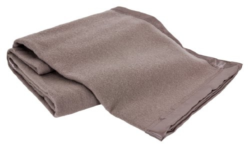 Creswick All-Natural 100-Percent Australian Merino Wool Machine Washable Oversized Blanket, King, Flax