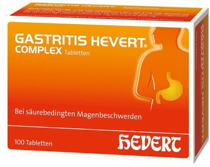 Gastritis Hevert complex bei säurebedingten Magenbeschwerden, 100 St. Tabletten
