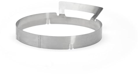 DeBuyer 3122.00 3122/5114 - Supporto Circolare per Wok in Acciaio Inossidabile, 1 cm
