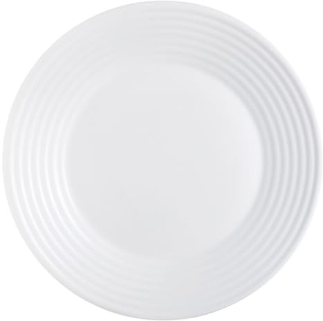 Luminarc Harena 27 cm Glass Dinner Plate, White