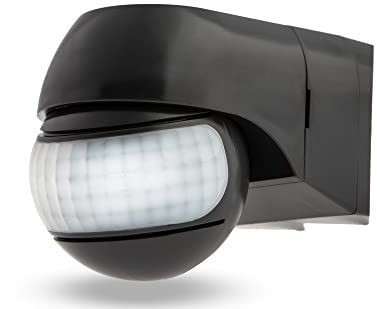 HUBER Motion 3LV Eck Infrarot Bewegungsmelder 220° IP44 I 12-24V AC DC, Potential freier Kontakt, Bewegungsmelder LED geeignet, horizontal/vertikal verstellbar, anthrazit