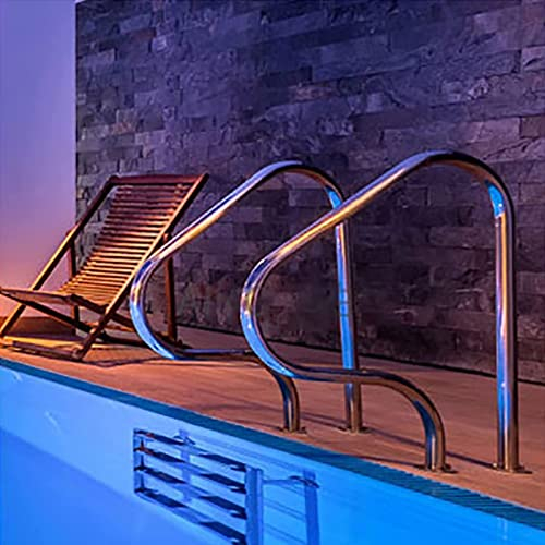 32x 32 304 Edelstahl-Treppen-Pool-Handlauf, Pool-Schiene Für Inground-Pool, Einfach Zu Montierendes Schwimmbad-Geländer Mit Allem Zubehör Für Den Privaten Gebrauch