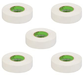 Renfrew White Cloth Hockey Tape, 5 Rolls (1 x 18m)