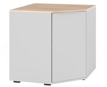 Vicco Aparador Betti, Blanco/Sonoma, 77.9 x 77.9 cm