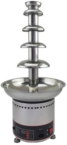 Commercial Chocolate Fondue Fountain Machine, Large Capacity Chocolate Waterfall Hot Pot Machine, Sauce Heater for Cheese, BBQ Sauce, Fruit,Ranch(5th Floor)