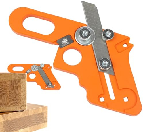 Cortador de bordes para carpintería | Herramienta manual para trabajar en madera: corte rápido y chaflanes efectivos para trabajar la madera y mejorar el hábitat