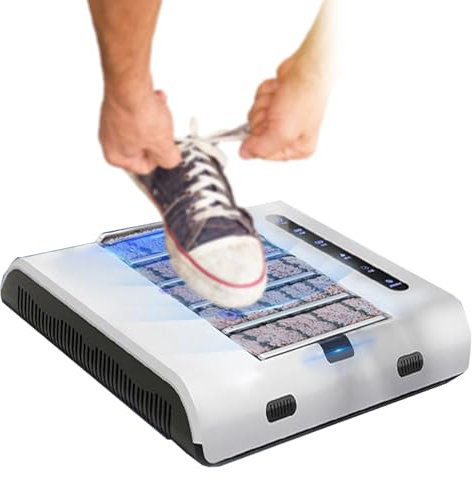 KYZTMHC Cireuse à Chaussures à Induction Automatique, Cireuse de Chaussures Électrique à Induction 260 TR/Min, Polisseuse de Chaussures, Nettoyage sans Eau, pour hôtels, bâtiments commerciaux