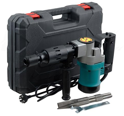 Rotary Hammer Drill Kit, 1200W Heavy Duty Elettrico Martello Elettrico Pick Impact Trapano, Alta Potenza Concrete Perforatore