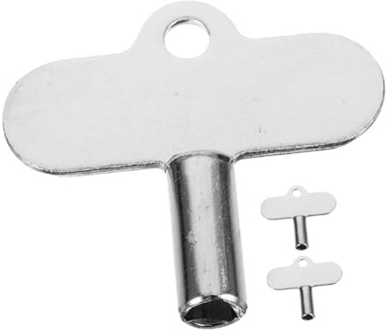 NUOBESTY 3pcs Radiator Key Water Key Utility for Radiator Air Bleed Hole Plumbing Tool Replacement