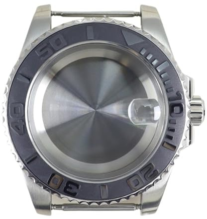 MCNVNEFSAW 40mm klockboett for NH35 vattentät klocktillbehör safirguld for Seiko NH36NH34 8215 2824 urverk 28,5mm klockfodral(Solid Bottom Cover 1,Eta 2824)