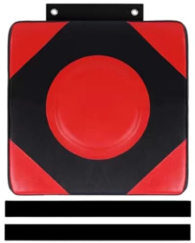 Grtheenumb Wand-Box-Schlagpolster, 12 x 12 x 4, geräuschloses Wand-Schlagpolster mit Verstellbarer Höhe für Fitnessstudio, Boxtraining, Fitnessstudio-Besucher und Büroangestellte |.Taschenhalterung