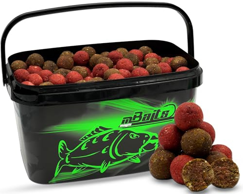Angel-Berger Magic Baits 4 Kg Premium Boilies mit Eimer Carp Baits with Bucket Futterboilies Karpfenboilies Feeder Boilie Boilieset Karpfenköder Angelköder Karpfenangeln