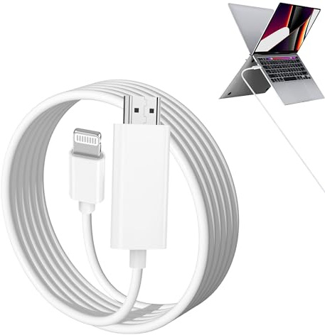 Bansusu 1Pc Cable Adapter High Definition 1080P Digital Adapter Screen Connector For Projector Monitor 2m White