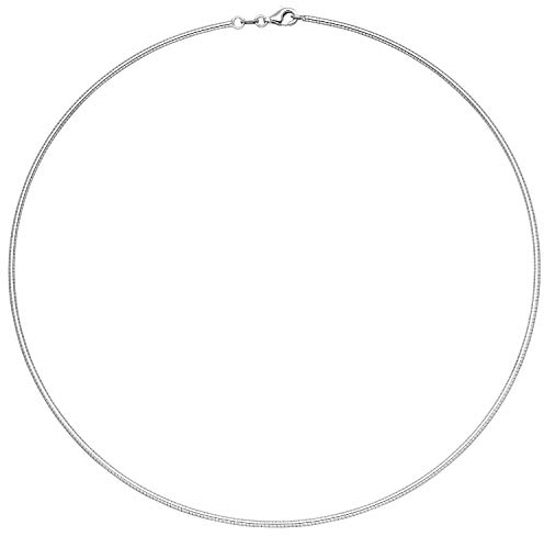 1.7mm Halsreif Reif Kette rund 585 Weißgold Gold 42cm Halsschmuck