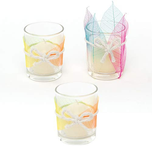Baker Ross E8923 Votivkerzenhalter aus Glas, 6 Stück, perfekt für Kinder zum Bemalen und individuellen Gestalten, ideal für Schulprojekte, Basteln zu Hause, Gruppenaktivitäten