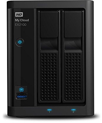 WD My Cloud EX2100 Serveur NAS 3,5 12 to 2 Baies USB 3.0 Noir