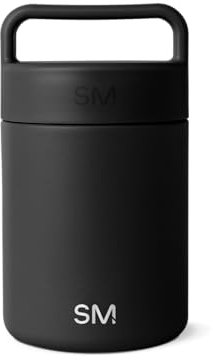 Simple Modern Isolierter Speisebehälter für heiße Speisen | Edelstahl-Mittagessenbehälter | Provision Sammlung | 350ml | Midnight Black