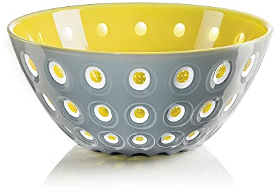 Guzzini Ciotola Le Murrine, Grigio/Giallo, Ø20 x h9 cm