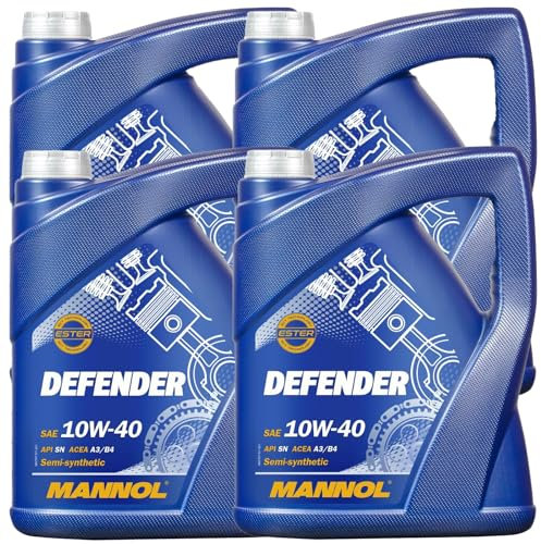 MANNOL 4X MOTORÖL Defender 10W-40 5L MOTORENÖL