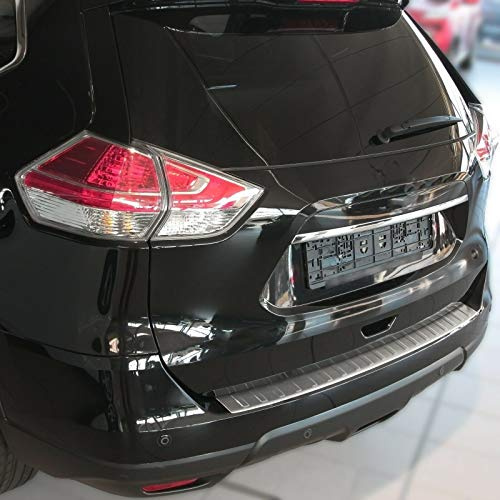 Recambo | Protector de Parachoques trasero | Compatible con Nissan X-Trail T32 | 2017 | Acero Inoxidable Mate | Protección borde de carga