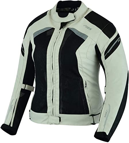 BOSmoto Biker Motorrad Protektoren Jacke Damen Motorradjacke Motorrad Roller Jacke Neu (XL, Jacke)