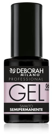 Deborah Milano - Smalto Semipermanente Gel N.06 Rosa Perlato, Effetto Plumping a Lunga Durata, Dona Unghie Intense e Brillanti, 4.5 ml