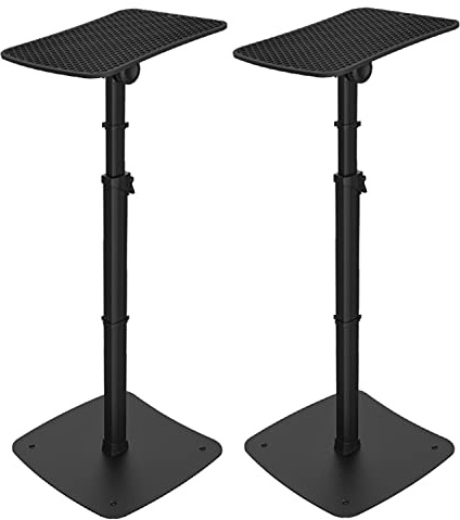 2x Studio Monitor Stand Deluxe with Tilting Top Plate TEK audio SS550