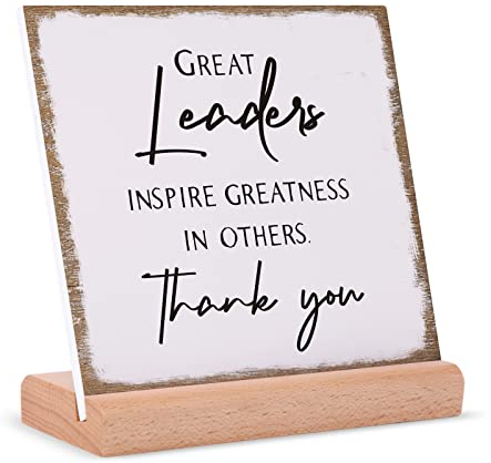 Afterprints Anführer-Geschenke für Männer und Frauen, Dankeschön-Acrylschild, Wertschätzungsgeschenke für Chef, große Führungskräfte, Supervisor am Weihnachtstag, Ruhestandsabschied, Führungsschilder