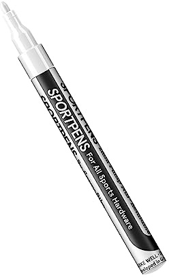 SPRAY.BIKE - SportPens Acrylstifte - wasserfester Lackstift - 2mm Nylon Spitze - stark deckender Multimarker - Acryl stifte zum malen und individualisieren (Weiß)