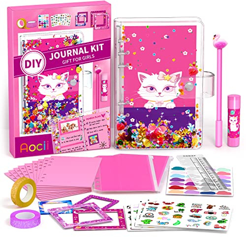 Aocii Kit di diario fai-da-te per ragazze, regali per ragazze di 6-14 anni, set di forniture per album di ritagli e diario