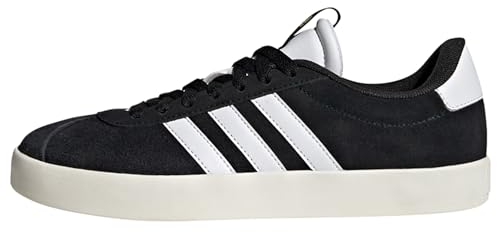 adidas Damen VL COURT 3.0 SHOES, Core Black / Cloud White / Gold Metallic, 39 1/3 EU