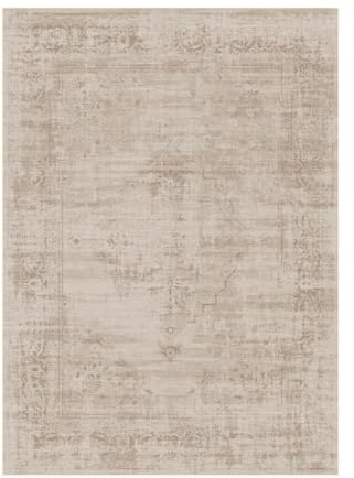 Teppana Waschbarer Teppich Modern - Paloma - Taupe - Fleckenabweisend - Familien- & Haustierfreundlich - Maschinenwaschbar - rutschfest - 170 x 240 cm