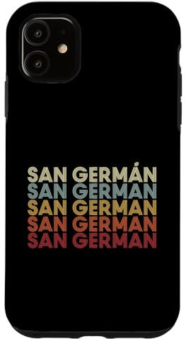 Hülle für iPhone 11 San German Puerto Rico San German PR Vintage Text