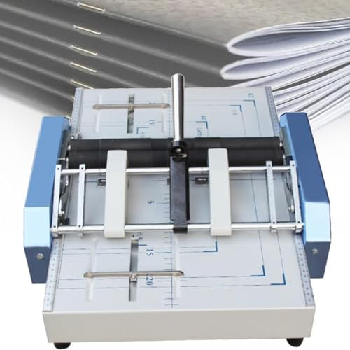 Grapadora plegadora de libros de papel eléctrica, máquina plegadora grapadora de folletos A3, máquina de encuadernación automática con cierre plano