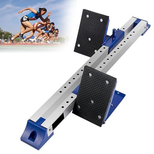 Blocchi di partenza per atletica leggera con cuscinetto antiscivolo e design regolabile per allenamento su pista e campo