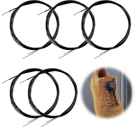 Vxiwscy Set Di 5 Lacci Twist-Lock, Compatibili Con BOA, E Lacci Elastici - Robusti E Facili Da Utilizzare - Include 2 Paia Di Ricambio Veloce E Facile Da Adattare. Perfetto,lacci Scarpe Elastici