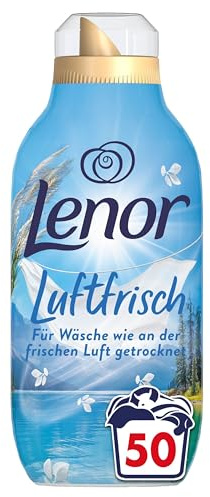 Lenor Luftfrisch Weichspüler Alpensee 50 Waschladungen 700ml – Für Wäsche Wie An Der Frischen Luft Getrocknet