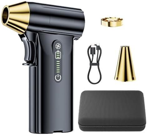 Nettoyeur de poussière d'air - Souffleur sans fil rechargeable de 130 000 tr/min, plumeau électrique multifonction, pompe à air compacte | Outil de nettoyage pratique pour l'intérieur de la voiture