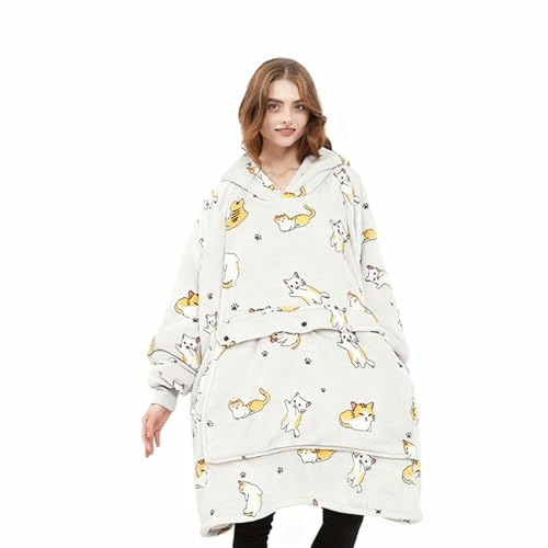 SENRISE Coperta calda con maniche, coperta riscaldata elettrica in flanella Sherpa a riscaldamento rapido, 3 livelli di calore, morbida idea regalo per adulti, donne e uomini
