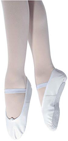 Roch Valley Ophelia Full Sole Leather Ballet Shoes, White, 4 UK
